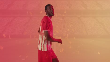 Animación-Del-Futbolista-Afroamericano-Y-Estadio-Deportivo.