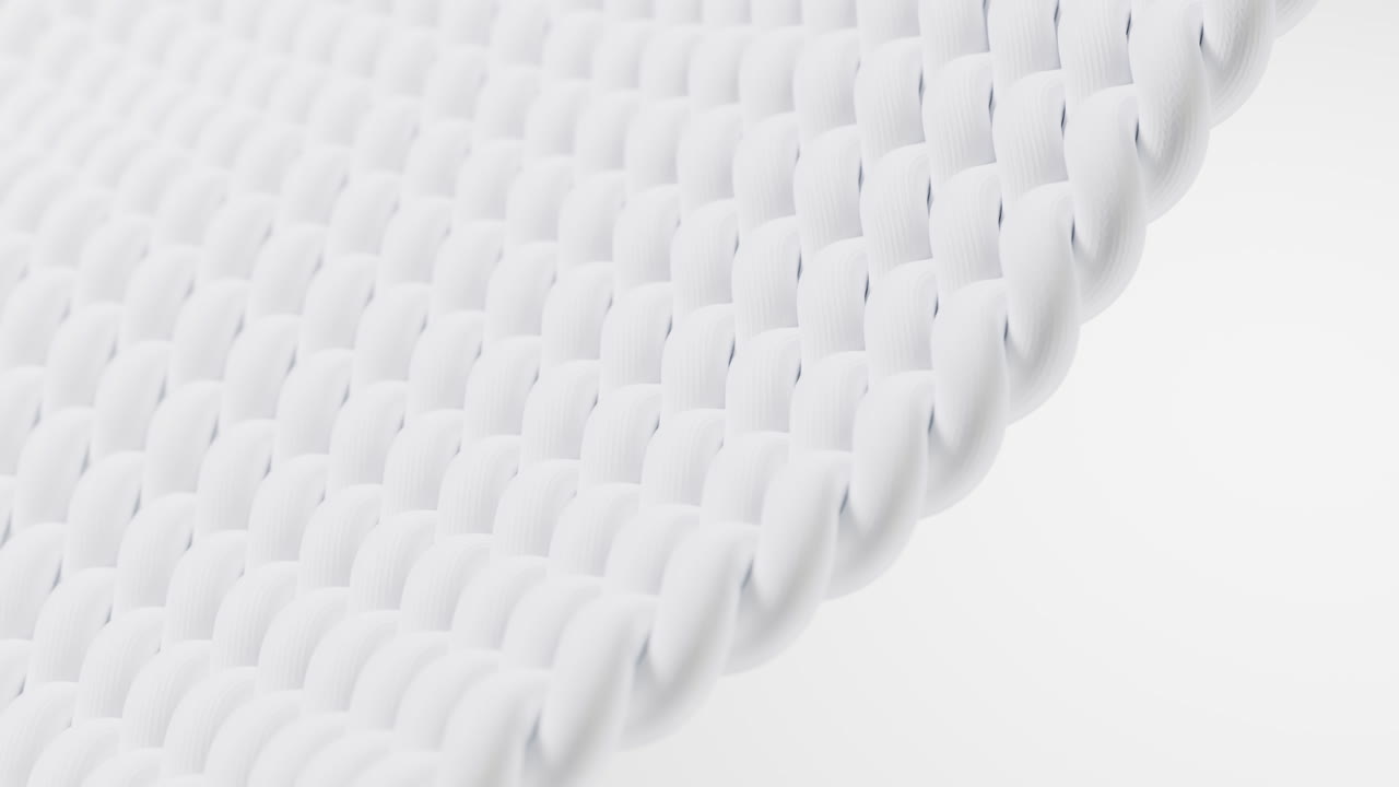 animación en bucle de tela de onda con detalles microscópicos, renderización en 3d.