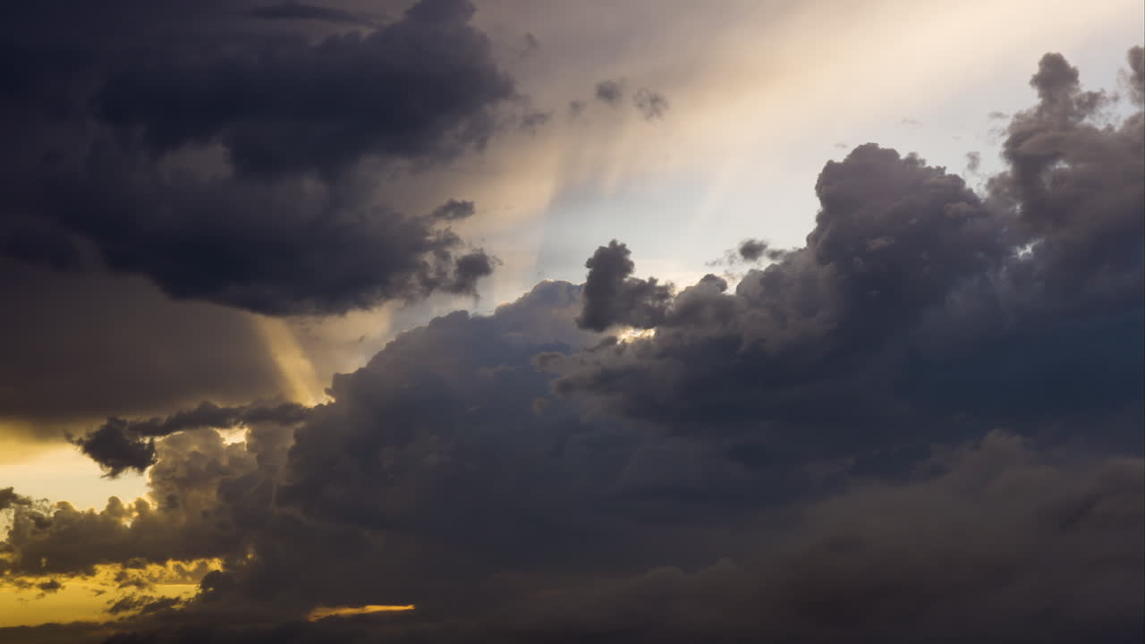 Dark Clouds Moving Slowly Block The Sky Above