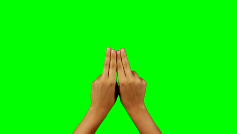 manos de una mujer usando una pantalla invisible