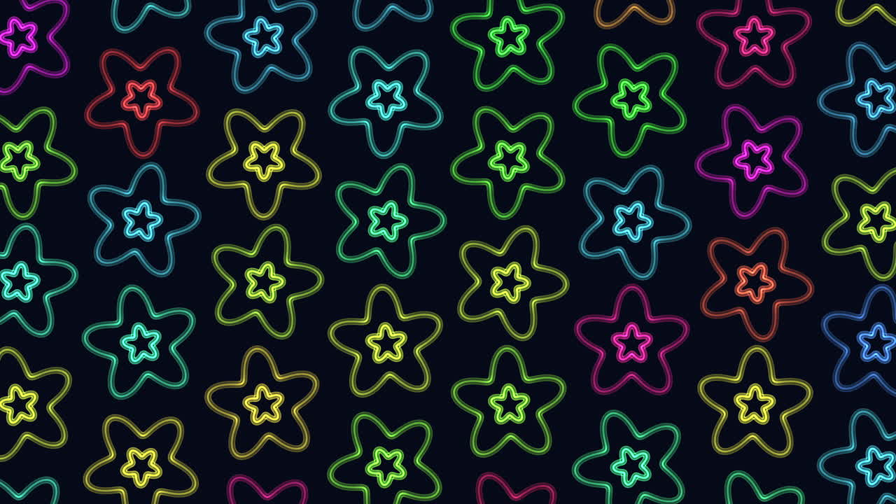constelación estelar vibrante en fondo negro diseño colorido, único y llamativo