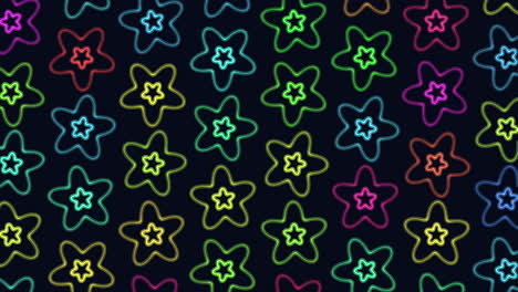 vibrant starry constellation on black background colorful, unique, and eye-catching design