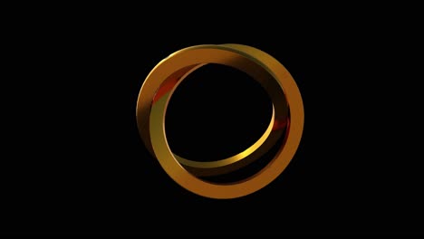 abstract gold rings