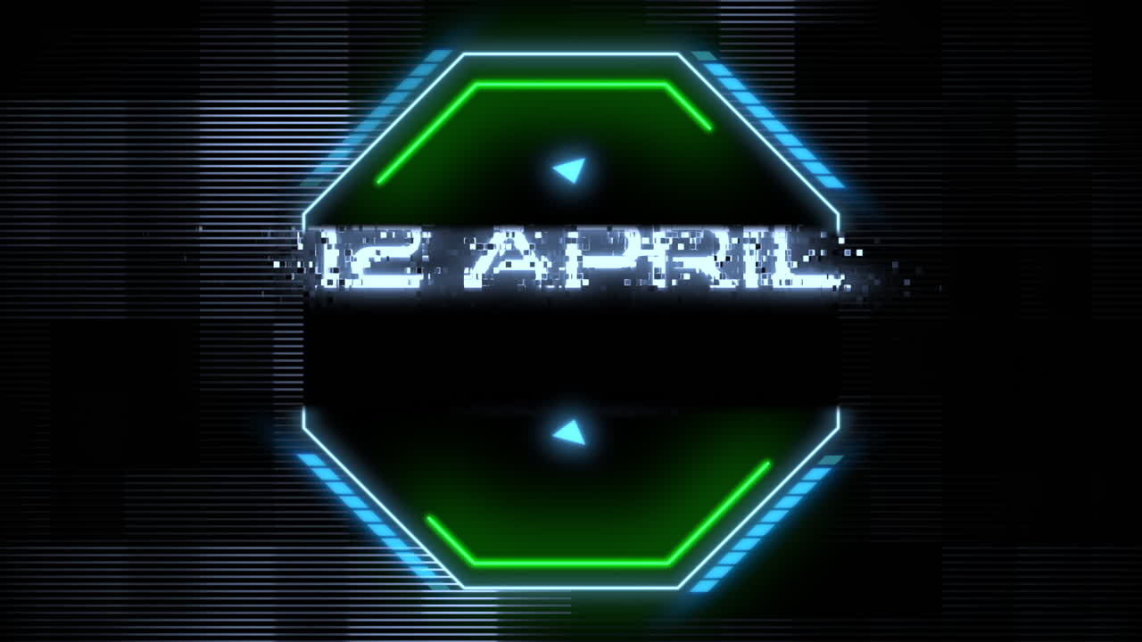 1961 年 4 月 12 日,在數碼螢幕上播放 hud 元素