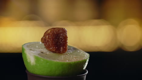 lime and sugar cocktail garnish