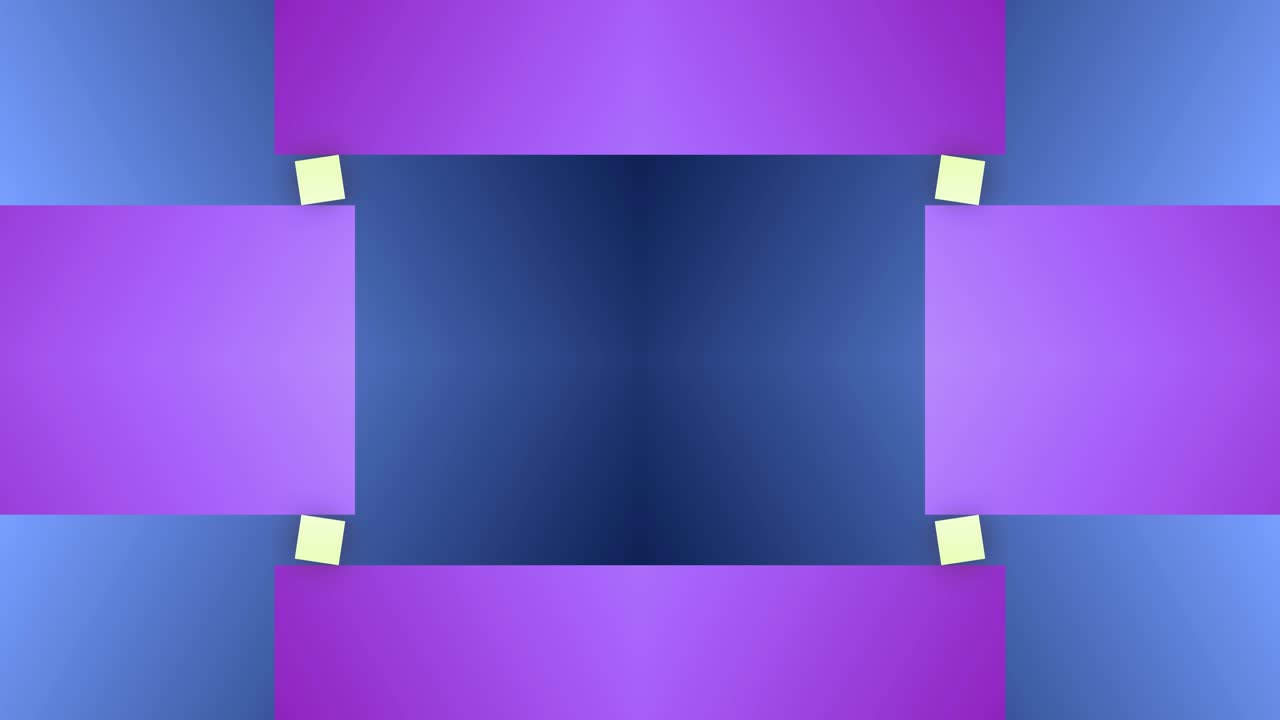 bloque rectángulo lineal forma cuadrada animación sin costuras movimiento fondo superposición de espejo geométrico color púrpura azul