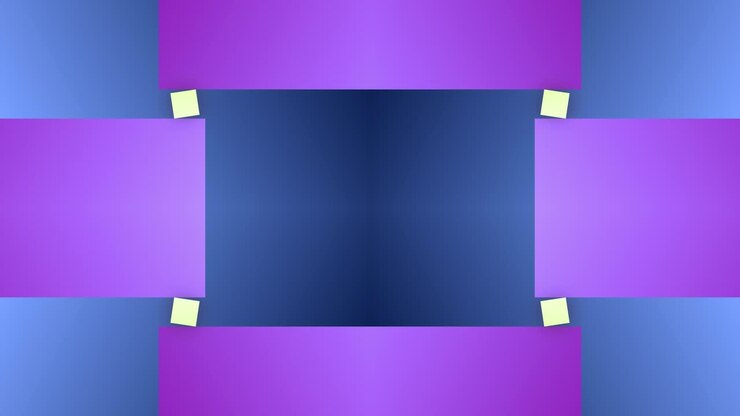 Block linear rectangle square shape seamless animation motion background geometric mirror overlay colour purple blue