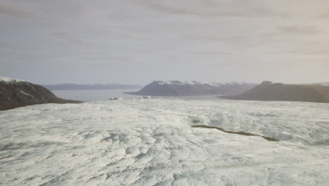alaskan glacier in the winter