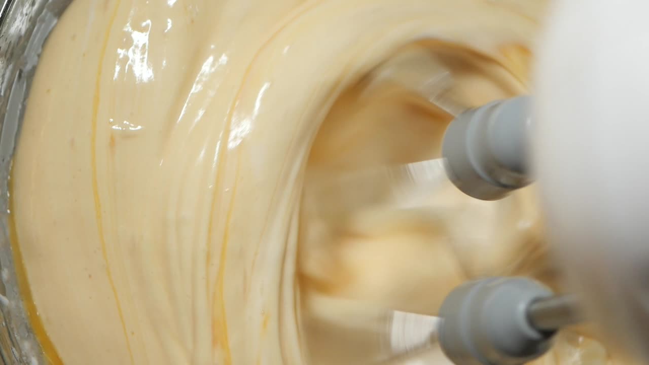 Mixing ingredients for baking