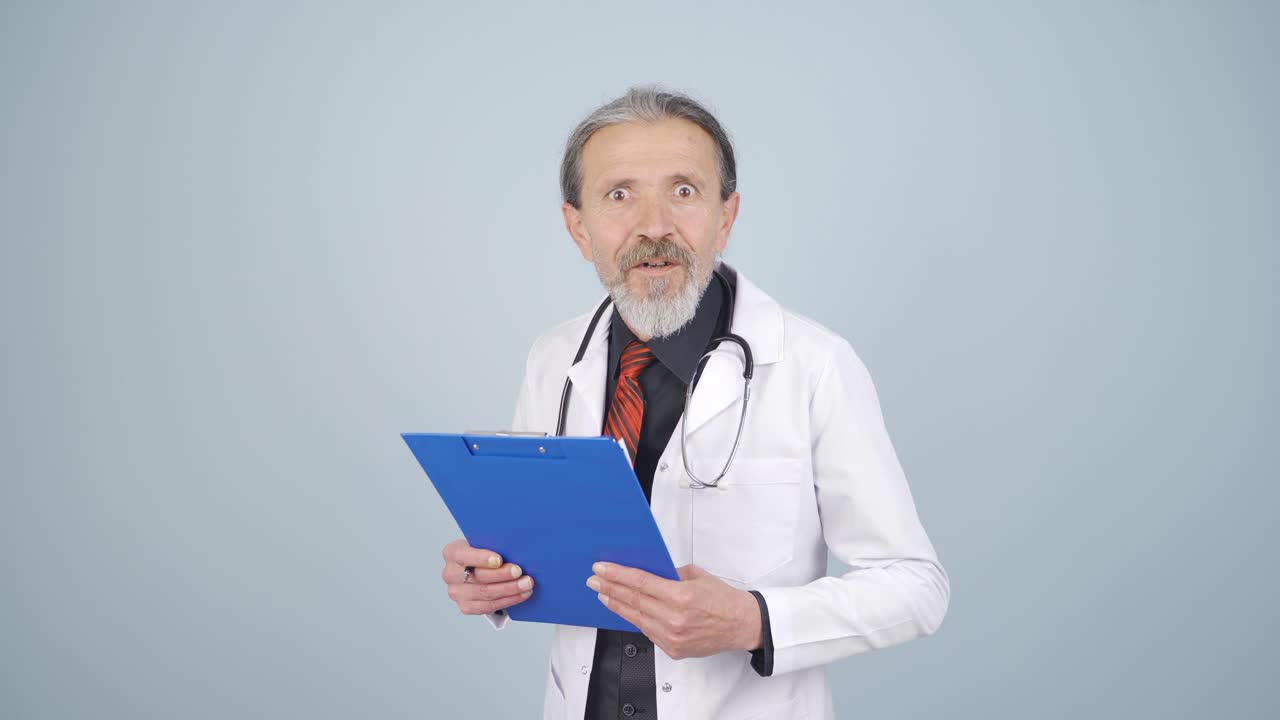 Surprised doctor.
