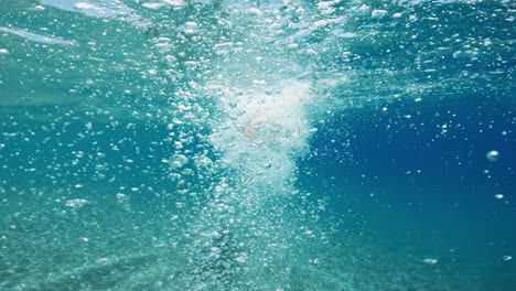 athlete swimming in the sea