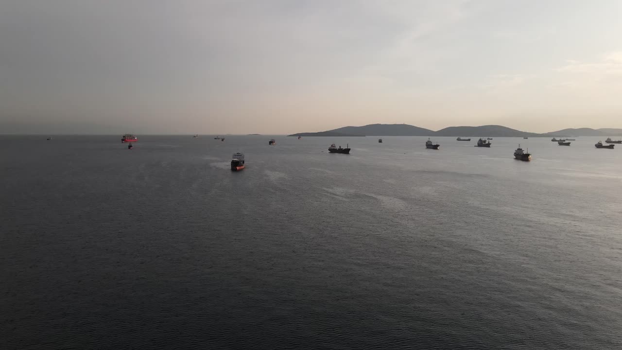 조감도 선박 정박 이스탄불