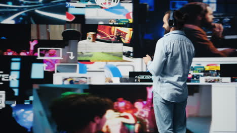 male influencer checking mobile notifications and visual storytelling