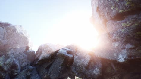 sun light inside mysterious cave