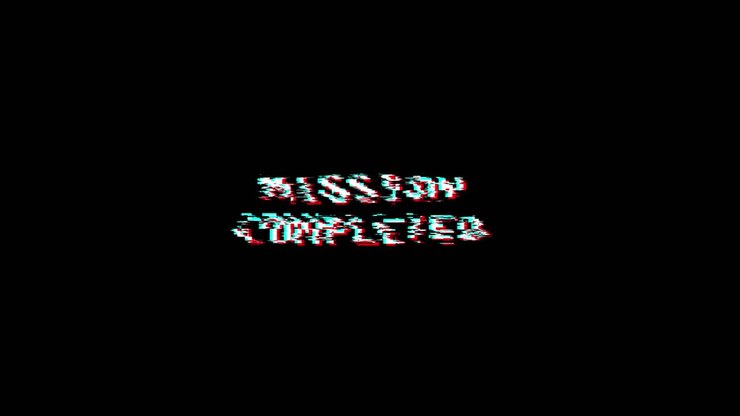 Mission Completed Pixel Art
