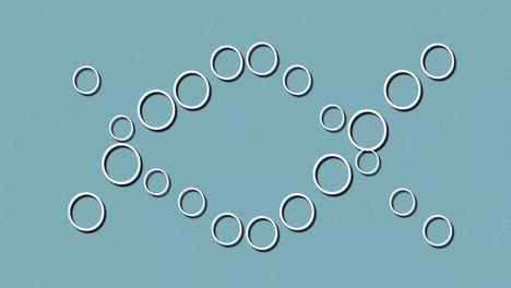 animation of dna strand on gray background