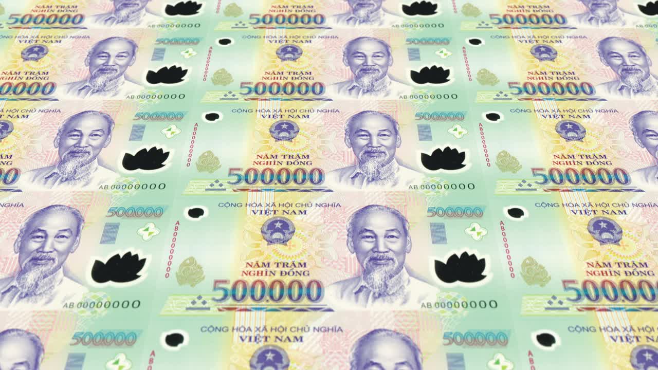 Tiền giấy năm trăm nghìn đồng Việt Nam, tiền mặt, vòng lặp