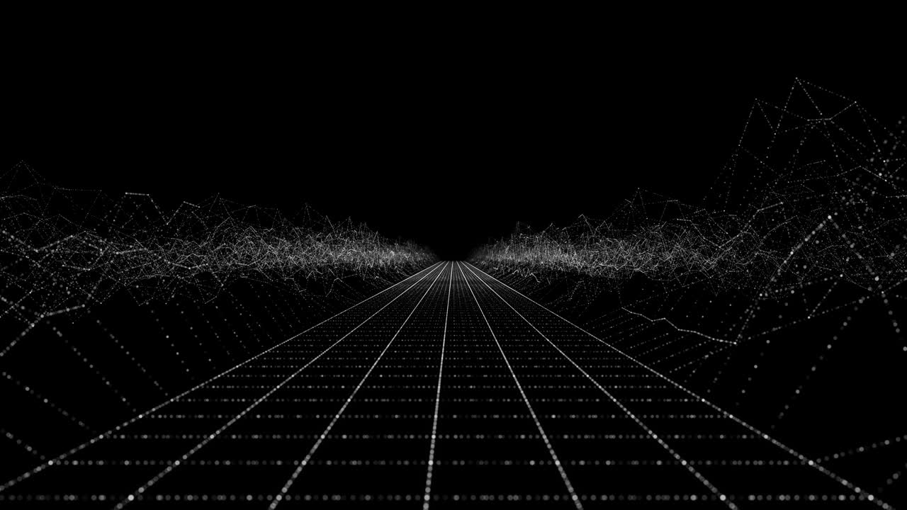 입자로 빛나는 디지털 풍경