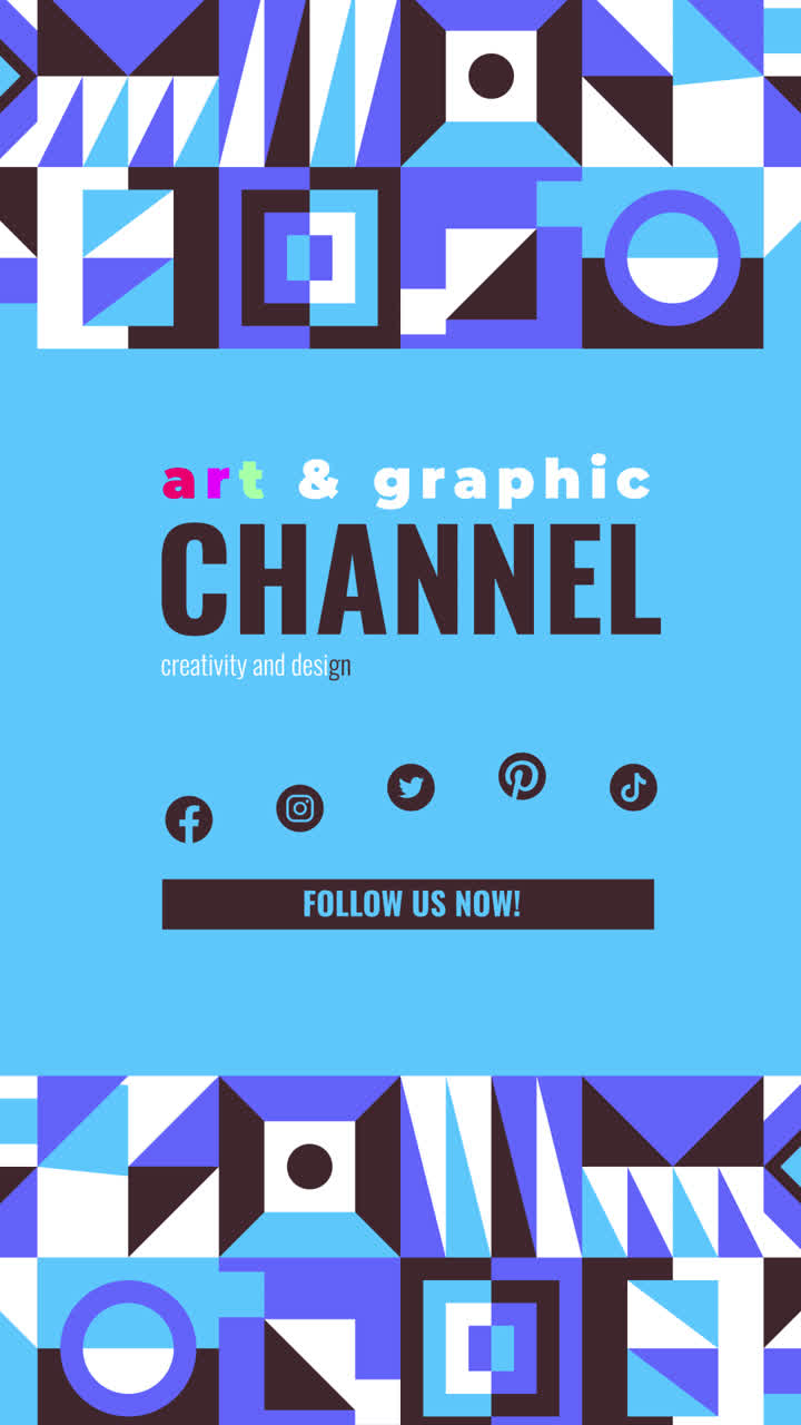 다채로운 기하학적 패턴 배너