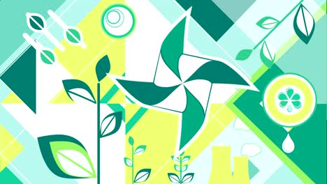 animated shape ecology background