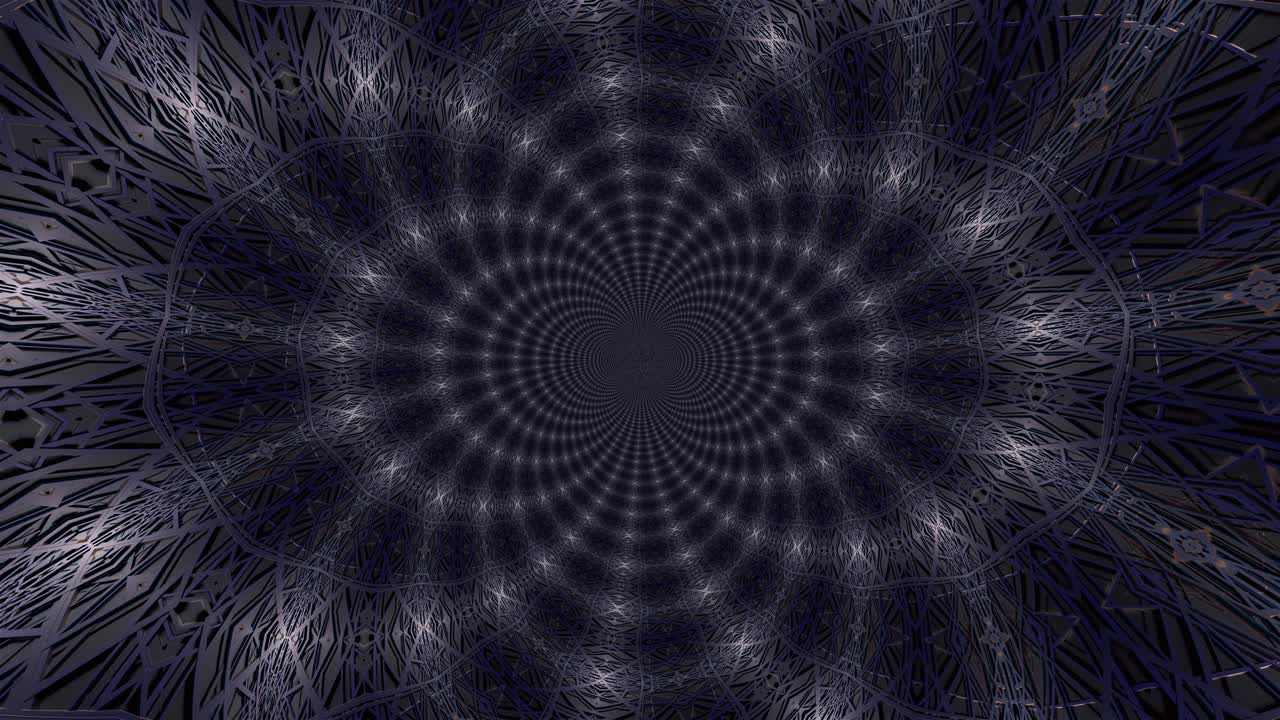 abstracto túnel caleidoscópico hecho de esferas