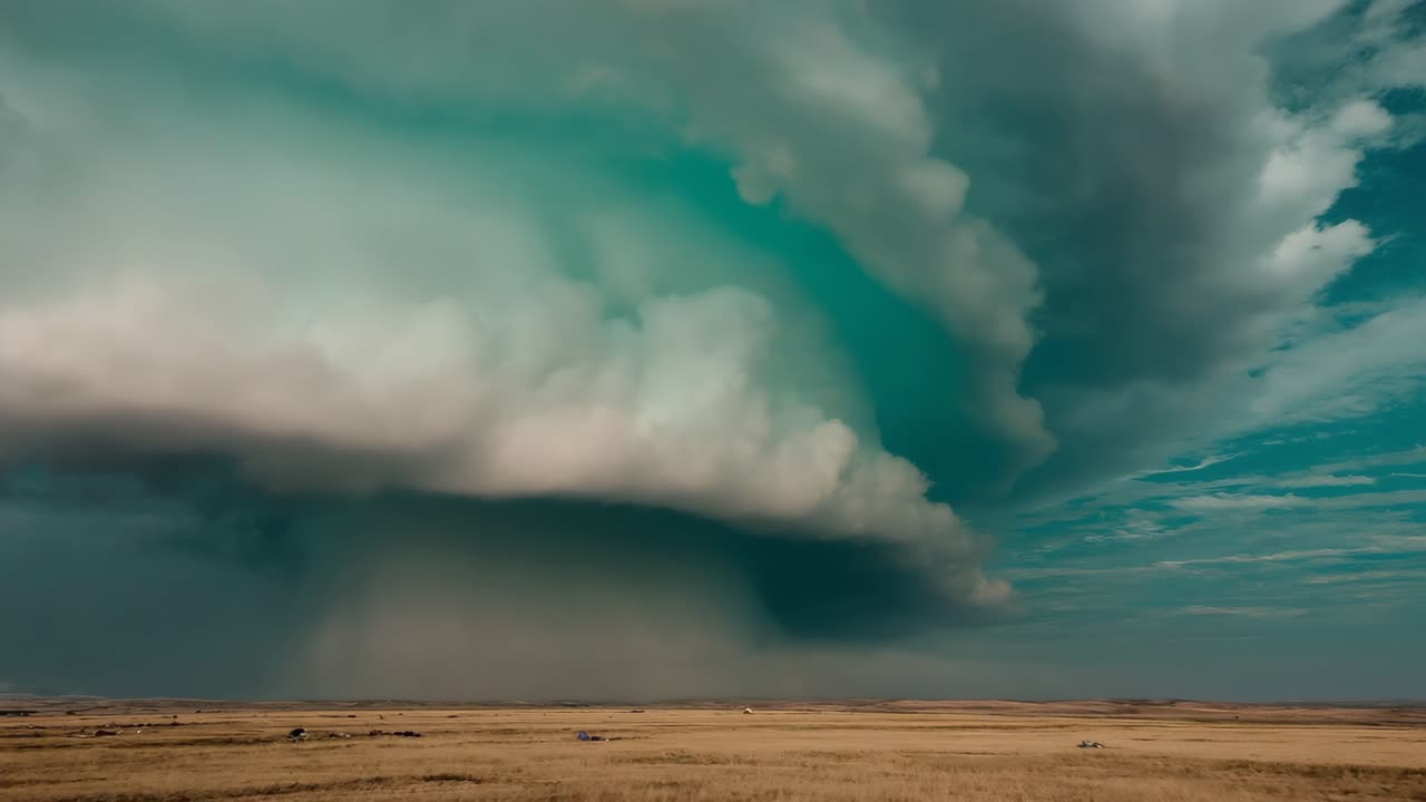 Stormy Landscape with Lightning