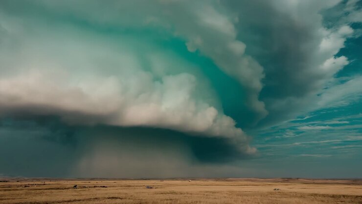 Stormy Landscape with Lightning