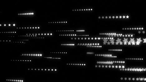 animation of glowing light trails moving over black background