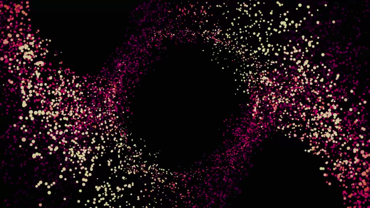 추상적인 회전하는 입자 배경