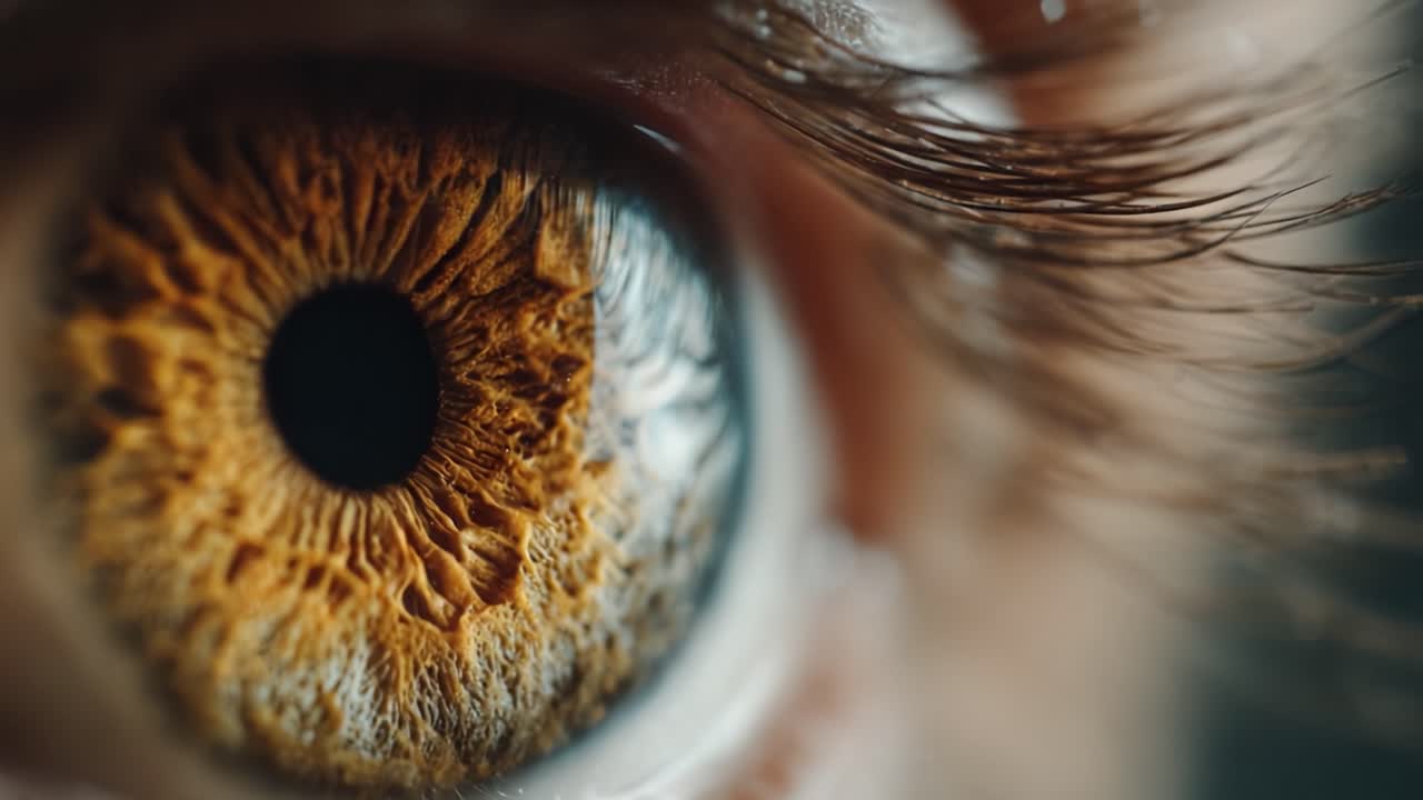 A Close-Up Exploration of the Stunning Details and Textures in a Human Eye, Capturing the Unique Patterns and Colors That Define Individual Identity