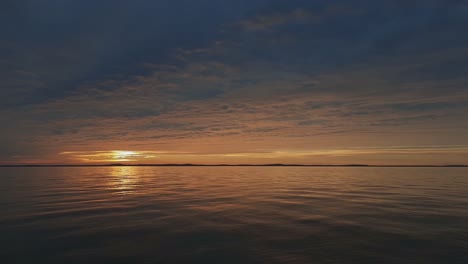 curonian spit and lagoon at sunset-1