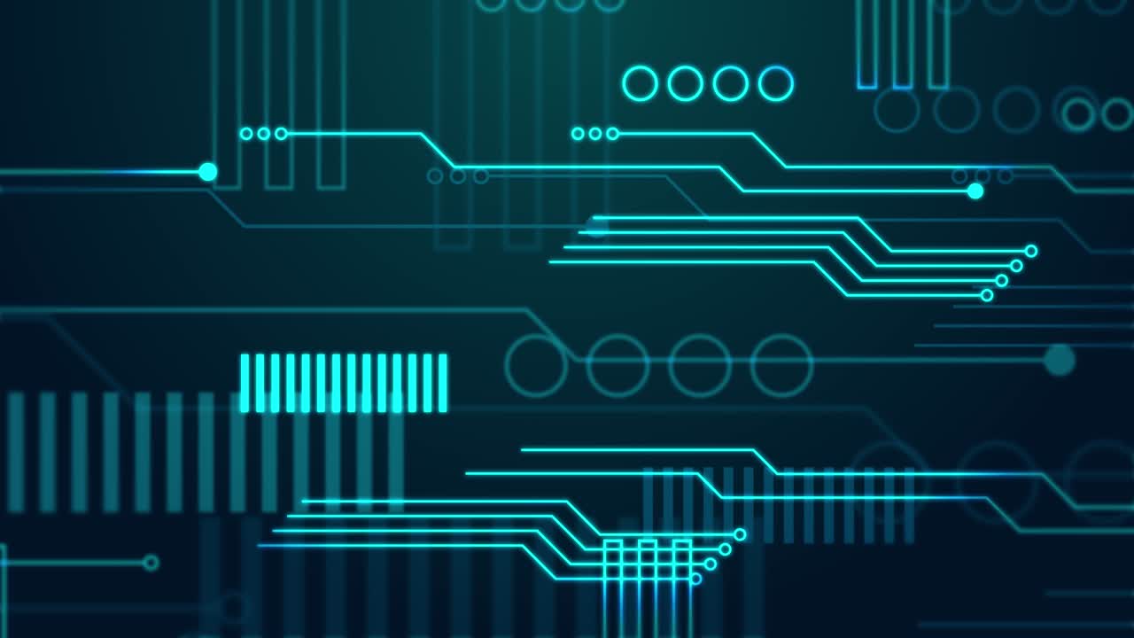 Cyber dark web retro animation