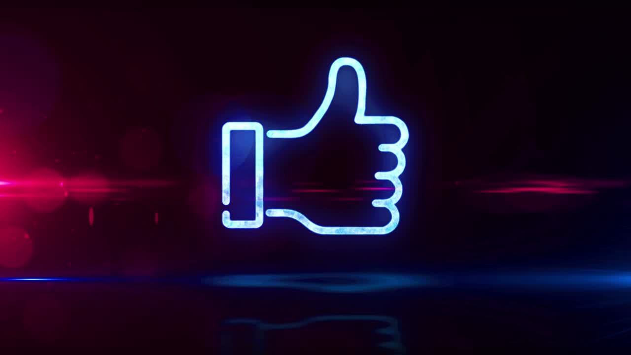 animación de bucle abstracto similar al símbolo de la mano