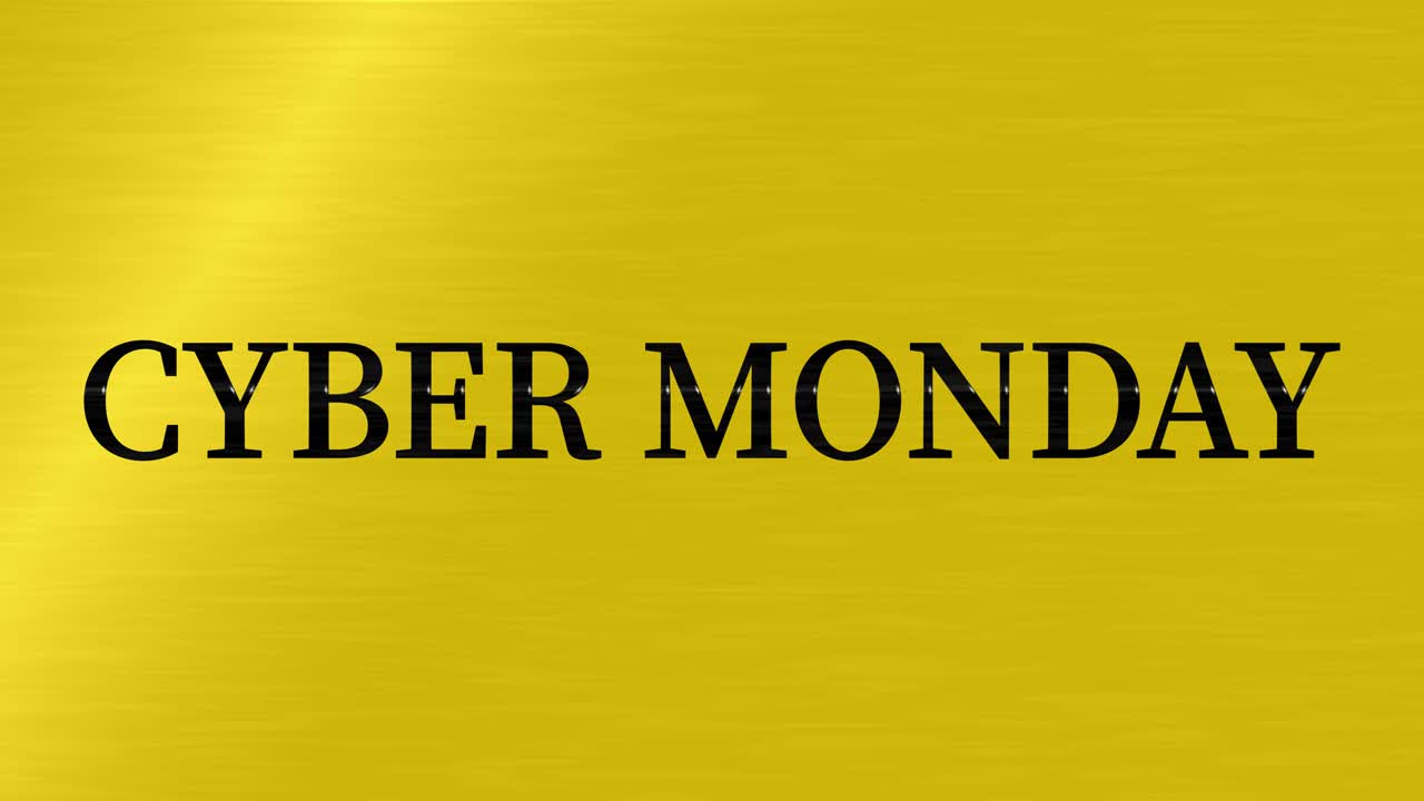 ciber lunes venta evento texto animación gráficos en movimiento