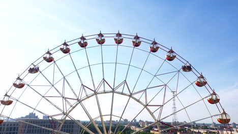 aerial view of ferris wheel