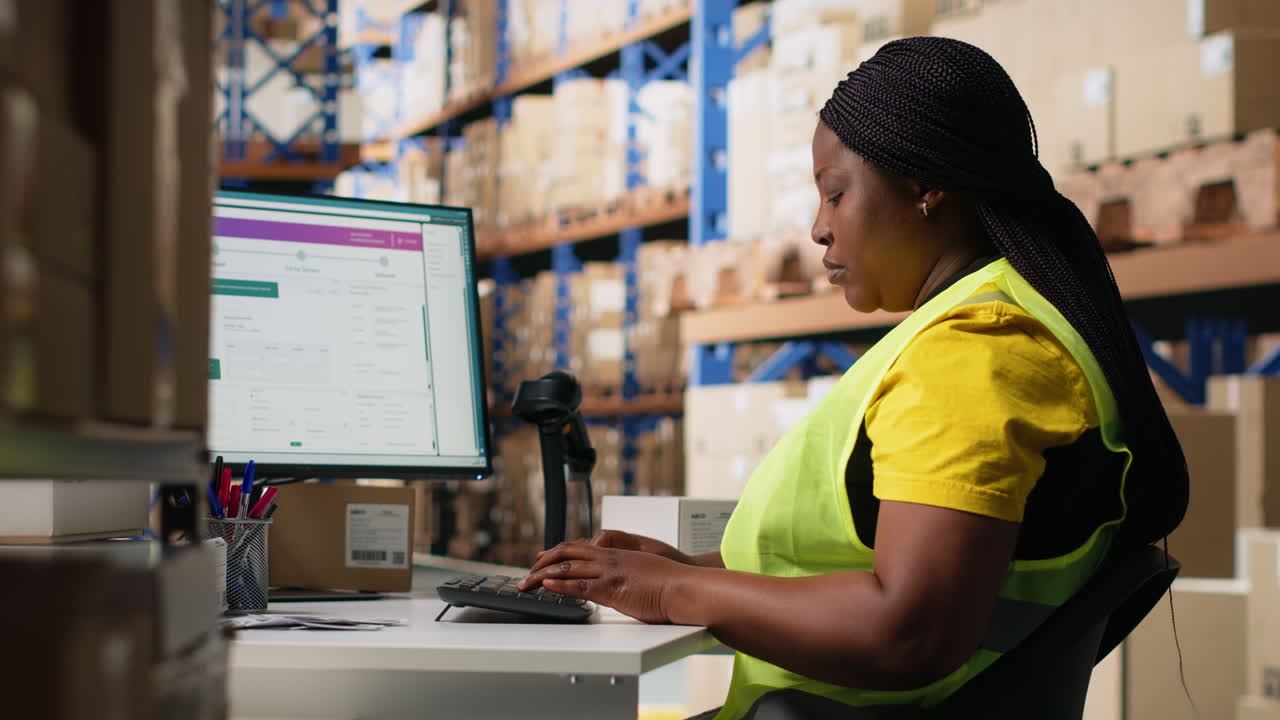 Vertical Video Warehouse supply and demand operations for package tracking