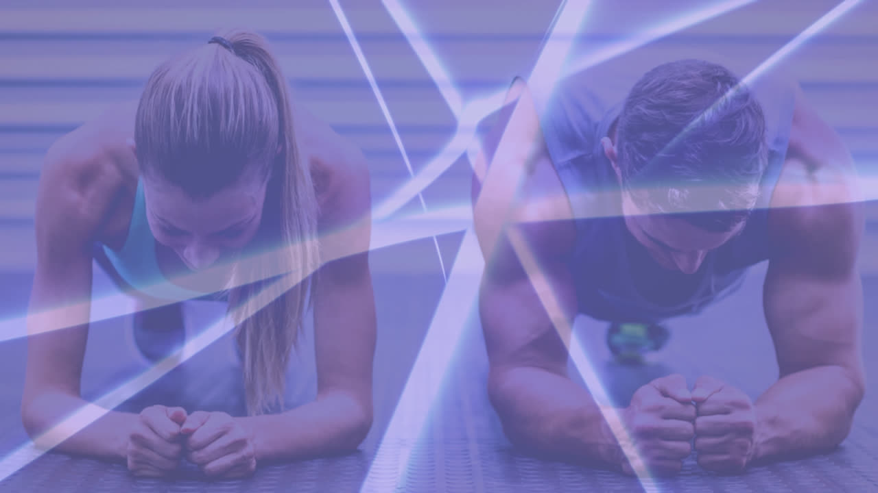 atletas que trabajan con animación digital