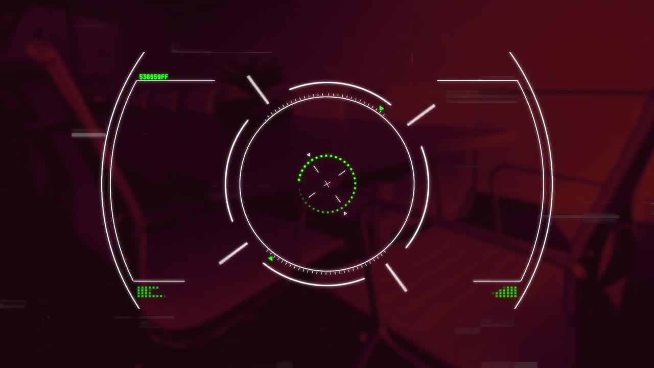 방해 및 범위 스캐닝의 애니메이션