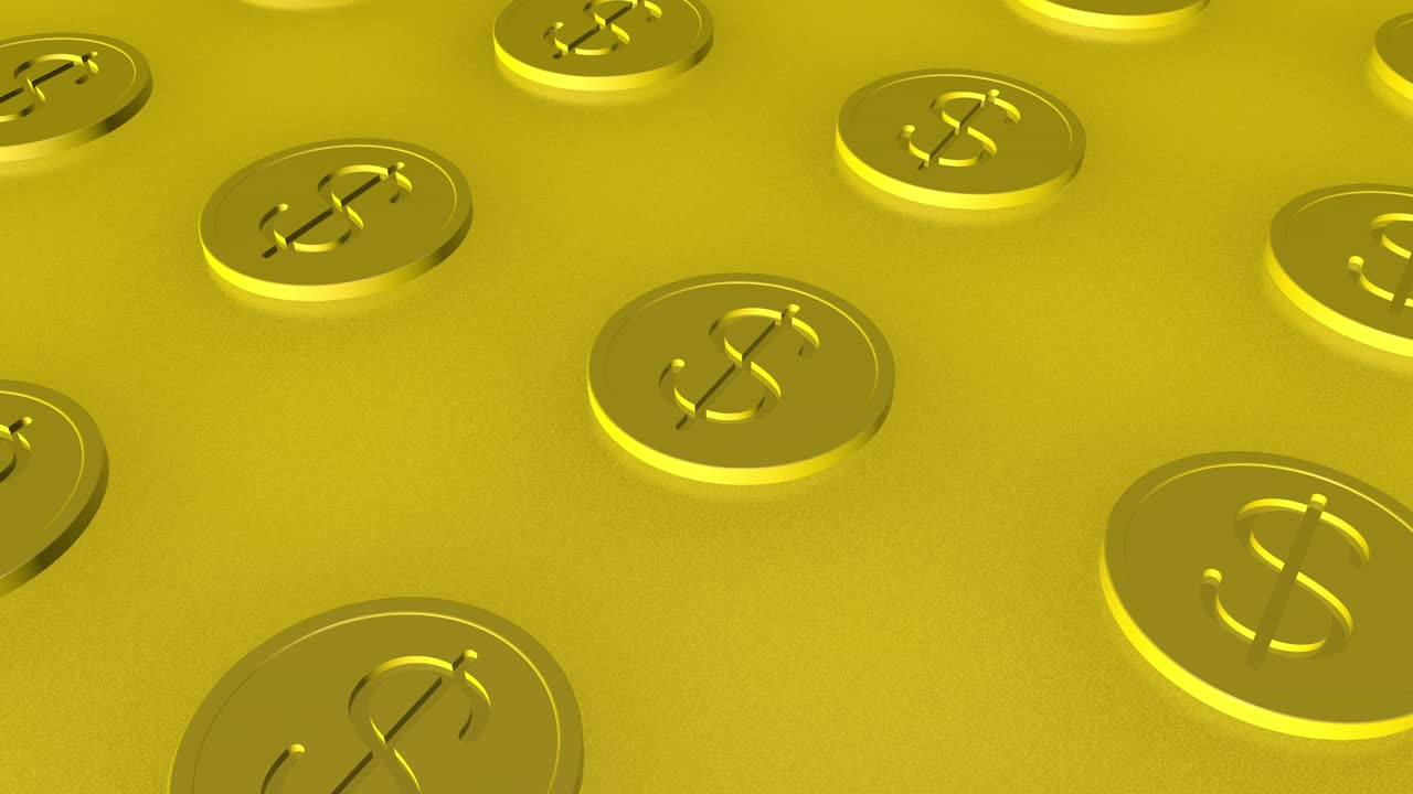 금 동전을 통해 움직이는 카메라