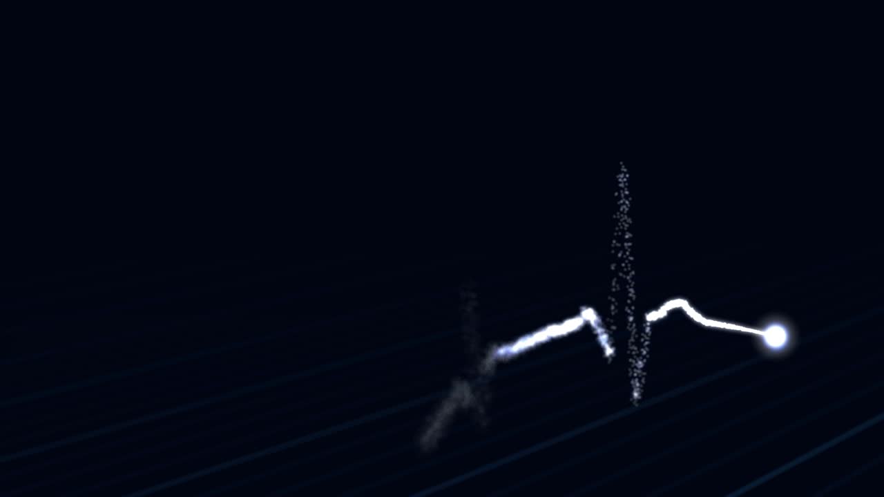 추상적인 배경 애니메이션 - 심장 박동 ekg