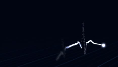 abstract background animation - heartbeat ekg