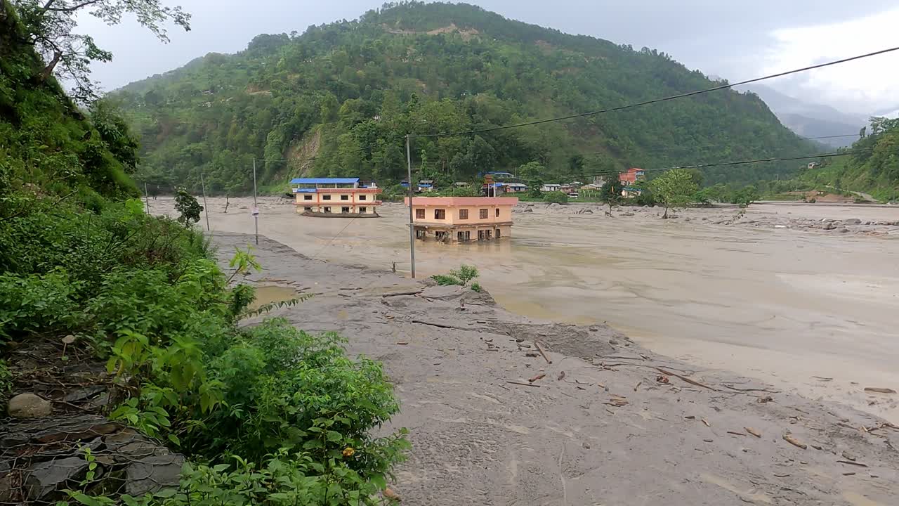 Heavy monsoon rains triggered severe flooding across parts of Nepal, displacing families, destroying homes, and affecting transportation, agriculture, and livelihoods in both urban and rural areas.