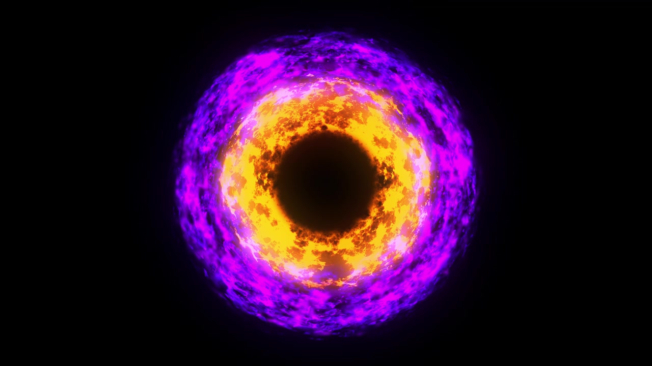 3d rendering of explosion shock wave. Computer generated colorful background