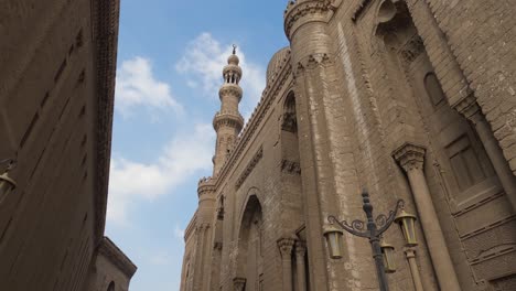 view of mosque-madrasa of sultan hassan and al-rifa'i mosque cairo in egypt