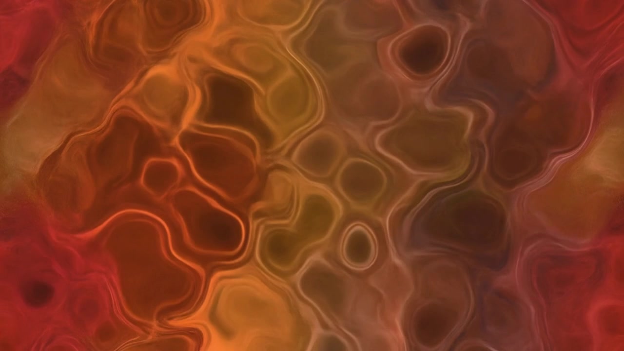 Fundo Abstrato Líquido Dinâmico com Tons Quentes de Laranja e Vermelho