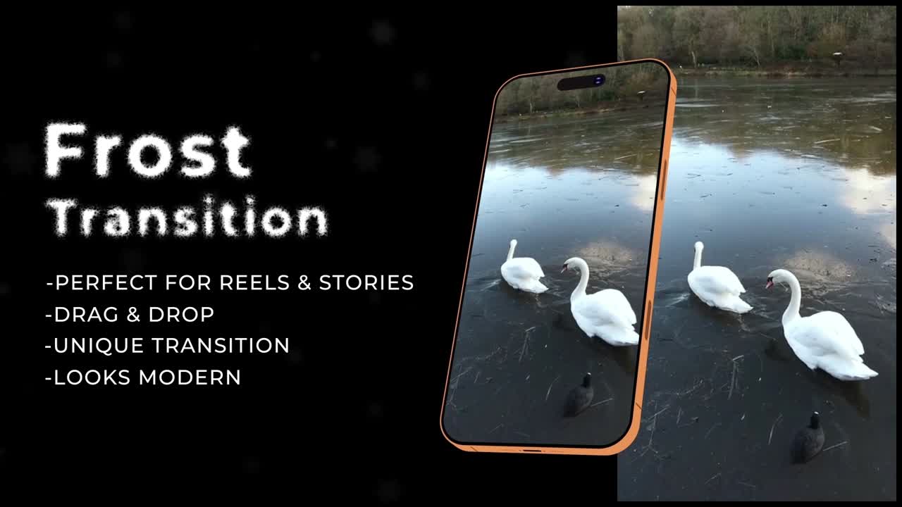 Frost Transition Effects for Reels and Stories