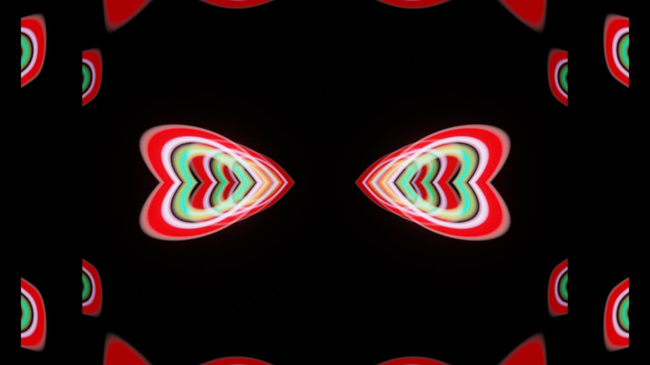 abstracción amorfa iridescente para pantallas y paneles led