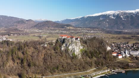 fairytale castle on the hill, castle bled, alps, slovenia