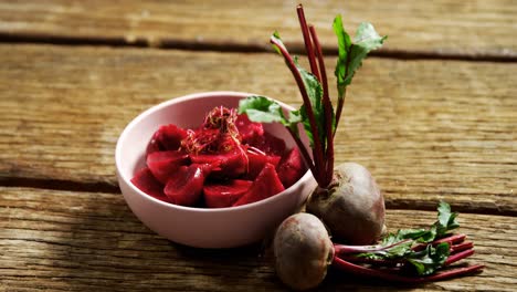 raw beetroot on table 4k