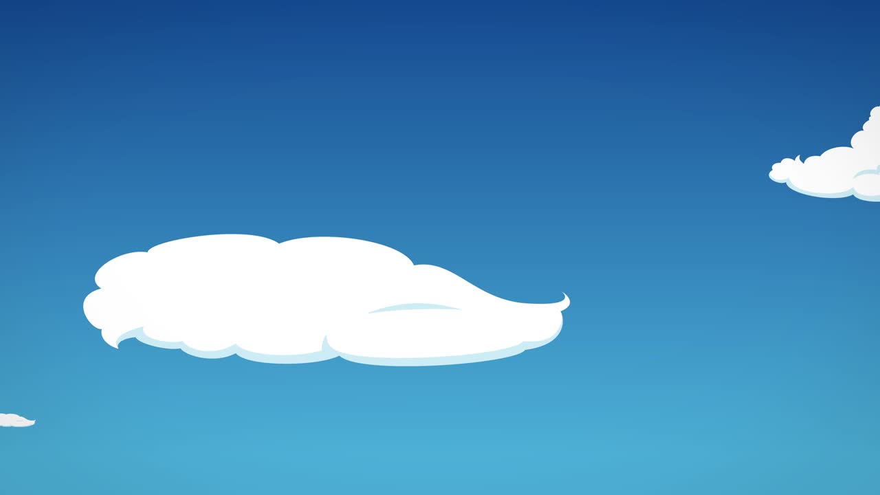 일러스트레이션 플레인 애니메이션 [루프]